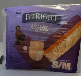 Fit23wsm Medline Fitright Activedge Underwear S/m 20 Pack With Maximum Absorption By