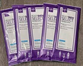 Msc095109 Medline 5 Readybath Select Bathing Cloth Washcloths Per Pack Hypoallergenic