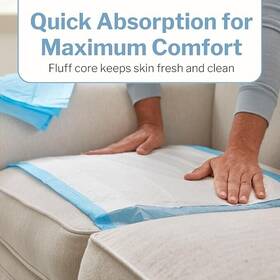 Mup1266p Medline Mup1266 Disposable Fluff Underpads - 90 Disposables