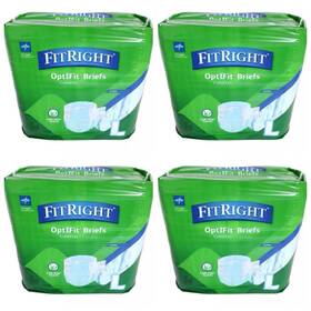 Wyb10925 Medline 80 Fitright Optifit Ultra Adult Incontinence Briefs Large Waists 44 Inch To 56