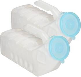 Medvance 726084730939 Medvance- Urinals For Men 1000ml With Glow In The Dark Spill Proof Pop Cap Lid