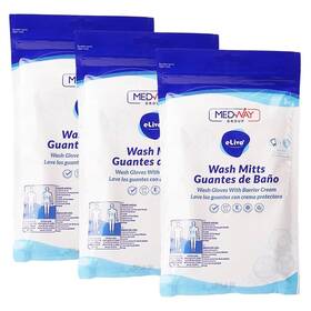 Medvance 810042271210 Fragranced Large And Durable Wash Mitts Rinse Free Microwaveable A