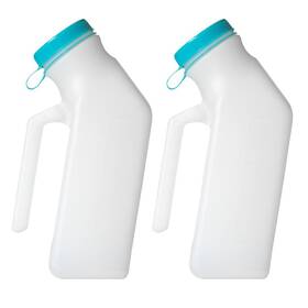 Medvance 810042271623 Medvance- Urinals For Men 1000ml With Glow In The Dark Spill Proof Pop Cap Li