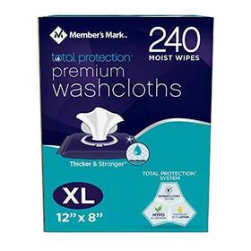 Member S Mark 757183782475 Members Adult Washcloths 240 Count