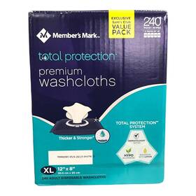 Members Mark 705353339738 Adult Washcloths 240 Ct. 5 Packs Of 48