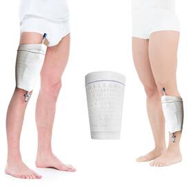 Meng Yu Qian Xun 2024 Tt 003 White 03 Usa Catheter Leg Bag Holder 2 Count- Fabric Urine Sleeves Secure Drainage A
