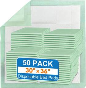 Mildplus 711182011318 Disposable Bed Pads 30 Inch X36 100pcs Extra Large And Heavy Duty Underpads Premiu