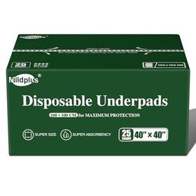 Mildplus 716032688931 Disposable Bed Pads 40 Inch X40 Extra Xxxl-large For Incontinence Super Abso