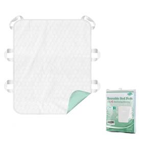 Mildplus 731235634950 Washable Bed Pads With 6 Sturdy Handles 34 Inch 36 Extra Large Reusable Underpad