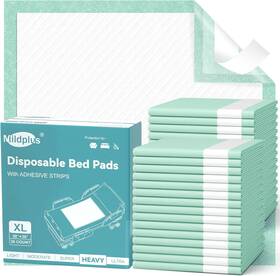 Mp-30x36-super-10 Mildplus Bed Pads With Adhesive Strips 30ftftx36ftft 10 Count Chucks Disposable Underpads Ex