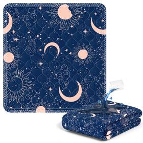 Mp-flower-3436-navy Mildplus Printed Washable Bed Pads 34 Inch X36 Reusable Underpads Waterproof Matt