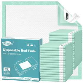 Mpads-30x36-50-bj Mildplus Disposable Bed Pads With Adhesive Strip 30 Inch X 36 50 Count Super Absorbent I