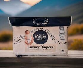 Millie Moon 711181350364 New Natural Disposable Diapers 31 Ct Cloud Touch Softness Size 2