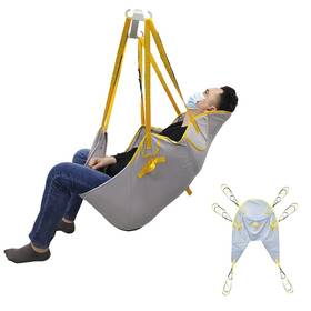 Miss Daisy 769293055127 Hoyer Lift Sling - Patient Slings For Home Use U Shape Divided Leg Sl Inch