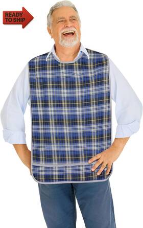 Adb122 Modaliv Premium Adult Bib Extra Large Reusable Waterproof Clothing Protector