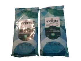 Modess 855424008329 2 Pack Basics Disposable Washcloths 18 Count Each New