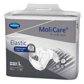 165673 Molicare Premium Elastic 10d Unisex Adult Incontinence Brief L Disposable Heavy Absorbency - Hartmann #165673
