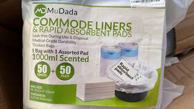 7054eb Mudada 500 Commode Liners And Rapid Absorbent Pads