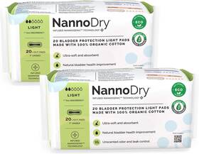 Nannocare 313109978980 Natural Incontinence Pads - Organic Cotton Bladder Leakage