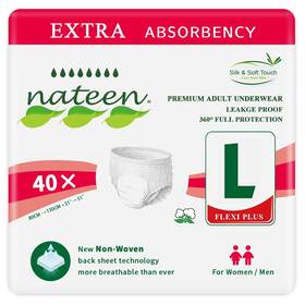 Nateen 717025871194 Flexi Plus Adult Incontinence Underwear Unisex Overnight Pull Up