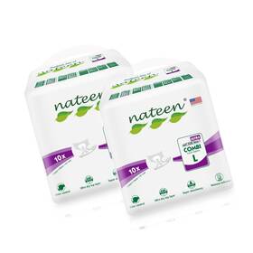 Nateen 762715174192 Combi Ultra Adult Diapers Unisex Disposable Incontinence Briefs With T