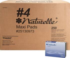 Imp25130973 Naturelle #4 Maxi Pads Unscented 250/carton 250 Count Pack Of 1