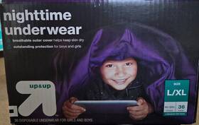 Nighttime 036000467833 Up And Disposable Underwear Size L-xl 60-125 Lbs - Sealed Box