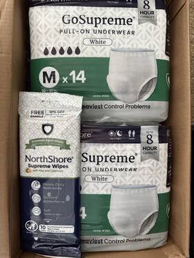 Northshore 193183013551 Gosupreme Overnight Incontinence Underwear 8-hour Pullup Unisex
