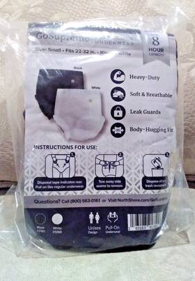 Northshore 193183913516 Gosupreme Pull-on Protective Underwear Sz Small Sample Pack Of 2 Nip