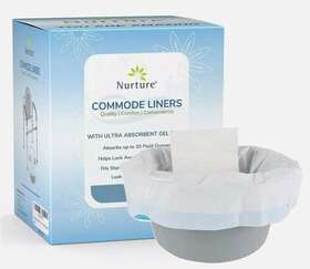 Casque-78 Nurture Ultra-absorbent Disposable Commode Liners 20 Fl Oz Absorbency Toilet