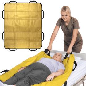 Nurturecare 762949962428 Upgraded 3-layer Comfort Positioning Bed Pad With Handles Washabl