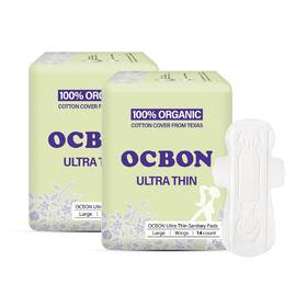 4597 Ocbon Sample Sku Unscented Ultra Thin Sanitary Pads 28 Count Pack Of 1