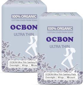 7585 Ocbon Sample Sku Unscented Ultra Thin Sanitary Pads 20 Count Pack Of 1