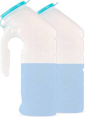 Oekin 445021190171 Male Urinals - Spill Proof Glow In The Dark Lid Made Usa Medical Plastic