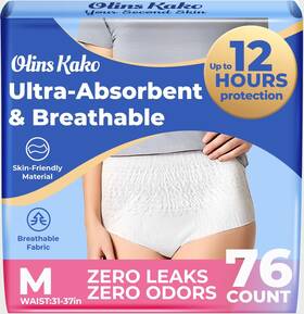 Olins Kako 850067049579 Adult Incontinence And Postpartum Bladder Leak Underwear For Women Ultra Absor
