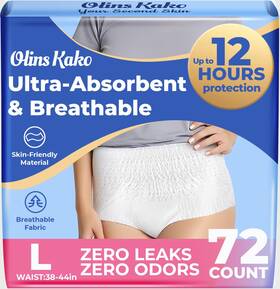 Olins Kako 850067049593 Adult Incontinence And Postpartum Bladder Leak Underwear For Women Disposable