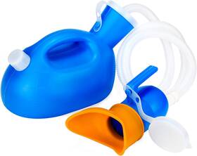 Onedone 313108254221 Portable 68 Oz Urine Bottle For Men And Women - Leakproof Funnel With 47 Inch Tube