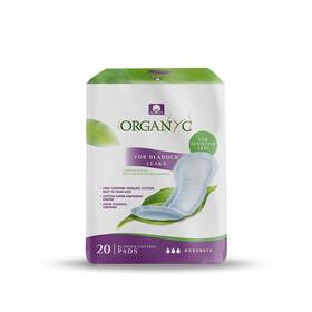 Organyc 016867013086 100% Organic Cotton Incontinence Pads For Bladder Leaks - Certified Odor Co