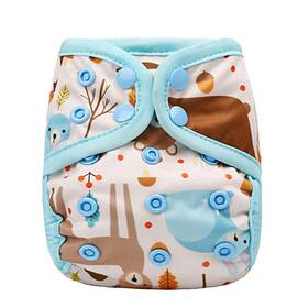 Osocozy 702458858836 Newborn Waterproof Incontinence Protector With Double Leg Gussets And Snap Cl