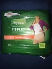 P81844160 Depend Fit Flex Size Large In Waist Count Moderate Absorbency