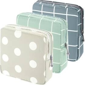 Zy3514 Pagow 3pcs Sanitary Napkin Storage Bag Portable Reusable Menstrual Pad