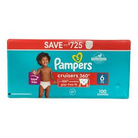 990289360 Pampers Cruisers 360 Diapers Gap-free Fit Size 35 Lbs 100ct