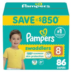 990388376 Pampers Swaddlers Diapers Size 8 86 Count
