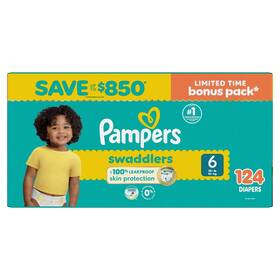 990394480 Pampers Swaddlers Diapers Size 6 124 Count