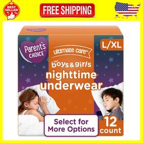 10007236 Parents Choice Boys Girls Unisex Nighttime Bedwetting Underwear L/xl 12ct