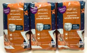 Parents Choice 681131410731 Nighttime Underpants L/xl 60-125lbs Unisex 36 Count