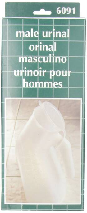 Pcp 048503609108 Portable Male Urinal With Cover 1 Quart Capacity