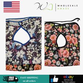 Ax8458556 Pedobi Adult Bibs - Washable Clothing Protector With Crumb Catcher Flower Design