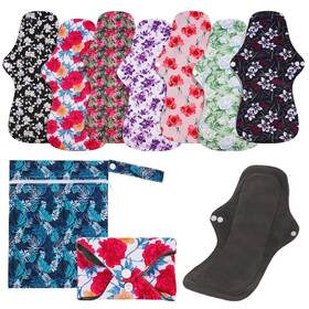 Sk3-gh212-us Phogary Reusable Menstrual Pads Washable Overnight Cloth Panty