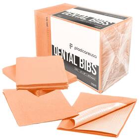 Pba50 Plastcare Usa Disposable Dental Bibs 13 Inch X18 - 3 Ply Waterproof Tattoo Bib Sheet For Patients